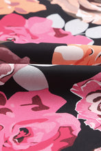 Load image into Gallery viewer, Floral Asymmetric Tie Waist Skirt
