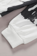 Load image into Gallery viewer, Brushstroke Print Hoodie with Kangaroo Pocket
