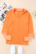 Load image into Gallery viewer, Waffle-Knit Slit Drop Shoulder Top
