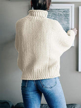 Load image into Gallery viewer, Dropped Shoulder Rolled Hem Sweater
