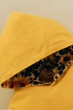 Load image into Gallery viewer, Baby Girls Sunflower Hoodie and Pants Set with Headband
