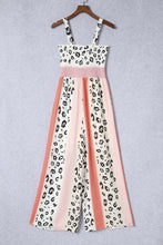 Load image into Gallery viewer, 1303 Animal Print Smock Detail Jumpsuit
