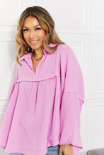 Load image into Gallery viewer, Zenana Fly High Balloon Sleeve Babydoll Top

