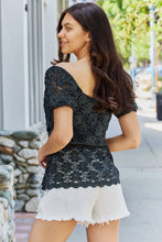 Load image into Gallery viewer, GeeGee Show Stopper Glittler Peplum Top
