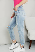 Load image into Gallery viewer, Judy Blue Full Size Confetti Distressed Boyfriend Jeans
