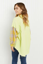 Load image into Gallery viewer, POL Bright Autumn Full Size Contrast Plaid Twill Shacket
