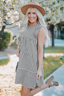 Plaid Ruffled Mini Dress