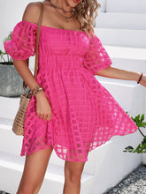 Load image into Gallery viewer, Off-Shoulder A-Line Mini Dress
