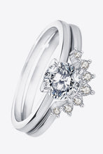 Load image into Gallery viewer, 925 Sterling Silver Moissanite Ring
