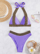 Load image into Gallery viewer, Summer Muse Tied Halter Neck Bikini Set
