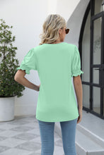 Load image into Gallery viewer, Square Neck Flounce Sleeve Top
