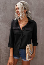 Load image into Gallery viewer, Turn-down Collar Pocketed Button Shirt
