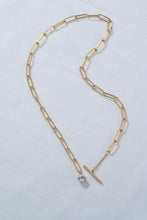 Load image into Gallery viewer, Front-Clasp Cable Chain Necklace with Rhinestone DIBS 0001
