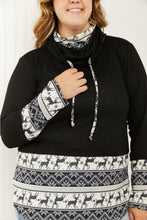 Load image into Gallery viewer, Heimish Sleigh Ride Full Size Waffle Knit Christmas Top
