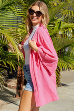 Load image into Gallery viewer, Dolman Sleeve Open Front  Longline Cardigan
