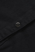 Load image into Gallery viewer, Frayed Trim Snap Down Denim Jacket
