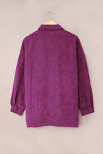 Load image into Gallery viewer, Corduroy Long Sleeve Button-up Shirt Jacket

