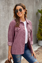Load image into Gallery viewer, Corduroy Long Sleeve Button-up Shirt Jacket
