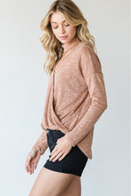 Load image into Gallery viewer, CY Fashion Full Size Cutout Dropped Shoulder Knit Top
