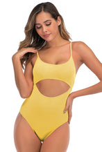 Load image into Gallery viewer, Cutout Adjustable Strap One-Piece Swimsuit
