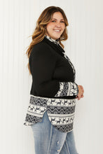 Load image into Gallery viewer, Heimish Sleigh Ride Full Size Waffle Knit Christmas Top
