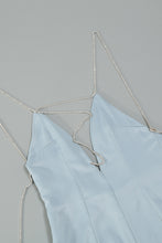 Load image into Gallery viewer, Chain Lace Up Flared Leg Jumpsuit
