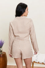 Load image into Gallery viewer, HYFVE How Sweet It Is Plaid Cropped Blazer and Skort Set
