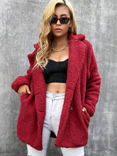 Load image into Gallery viewer, Buttoned Longline Sherpa Jacket
