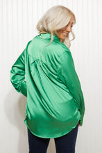 Load image into Gallery viewer, GeeGee New Love Full Size Satin Button Down Shirt
