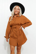 Load image into Gallery viewer, HYFVE Whisked Away Button-Up Shirt Dress
