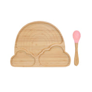 Bamboo Rainbow Baby Plate PINK