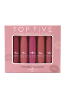 Italia Deluxe Top Five Mousse Matte Lipstick Set in Modest Mauves | DIBS MODEST