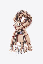 Load image into Gallery viewer, Retro and Classic Plaid Fringe Detail Scarf
