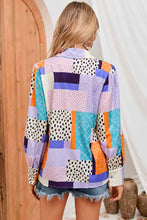 Load image into Gallery viewer, Small - XL Pattern Contrast Office Blouse
