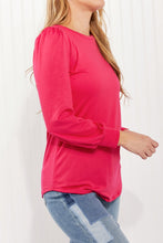 Load image into Gallery viewer, Acting Pro Asheville Full Size Balloon Sleeve Top
