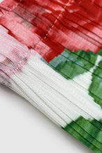 Load image into Gallery viewer, Floral Accordion Pleated Side Slit Midi Skirt
