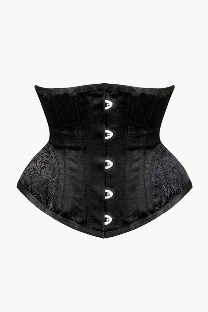Full Size Jacquard Panel Under-Bust Corset