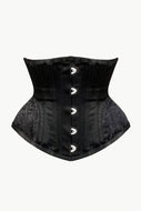 Full Size Jacquard Panel Under-Bust Corset