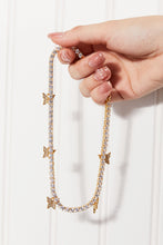 Load image into Gallery viewer, GNJ MANUFACTURING Rhinestone Butterfly Chain Necklace
