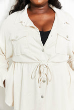 Load image into Gallery viewer, Cotton Bleu Coming to You Full Size Faux Suede Shacket
