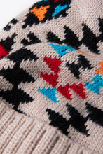 Load image into Gallery viewer, Geometric Pom-Pom Cuffed Beanie
