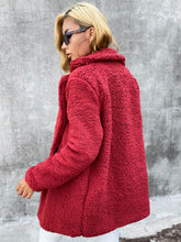 Load image into Gallery viewer, Buttoned Longline Sherpa Jacket
