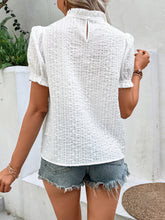 Load image into Gallery viewer, 4553 Spliced Lace Short Sleeve Top
