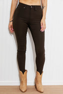 YMI Jeanswear Kate Hyper-Stretch Mid-Rise Skinny Jeans in Clove