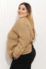 Load image into Gallery viewer, CY Fashion Just a Little Twist Full Size Open Back Sweater
