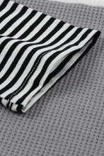 Load image into Gallery viewer, Contrast Striped Print Color Block Top
