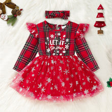 Load image into Gallery viewer, Baby Girl LET IT SNOW Dress
