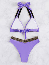 Load image into Gallery viewer, Summer Muse Tied Halter Neck Bikini Set

