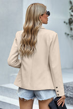 Load image into Gallery viewer, Double-Breasted Lapel Collar Blazer with Pockets
