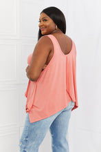 Load image into Gallery viewer, Zenana Feel The Sun Full Size Shark Bite Hem Top
